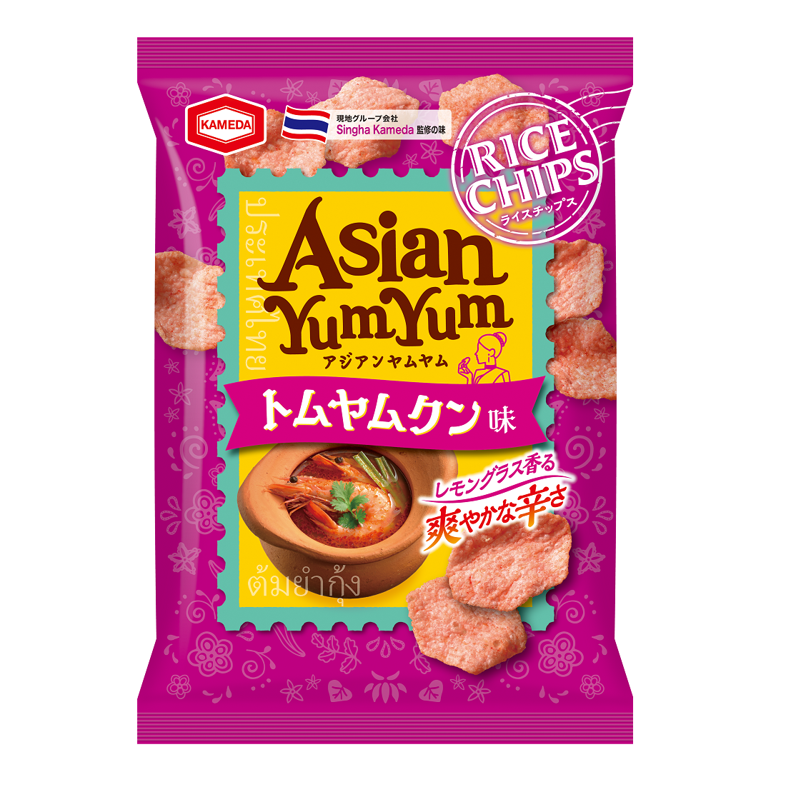 期間限定】アジアンヤムヤム トムヤムクン味 40g | 亀田製菓通販いちば