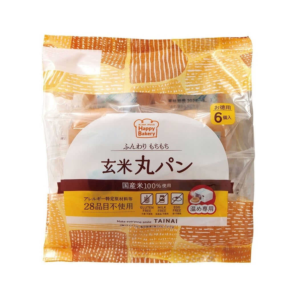 タイナイ 玄米丸パン 6個入×5袋 | 亀田製菓通販いちば